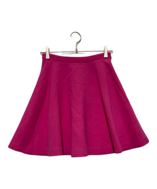 MIU MIU（ミュウミュウ）MIU MIU (ミュウミュウ) バージンウールミニスカート ピンク サイズ:SIZE38の古着・服飾アイテム