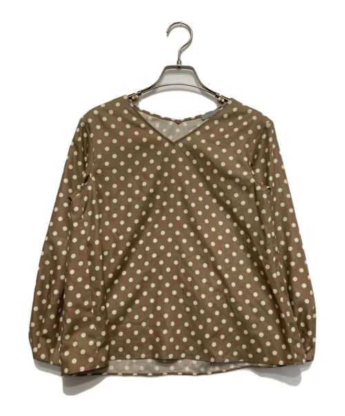 theory luxe（セオリーリュクス）theory luxe (セオリーリュクス) Polkadot Print Valmy  Str ブラウン サイズ:SIZE32の古着・服飾アイテム