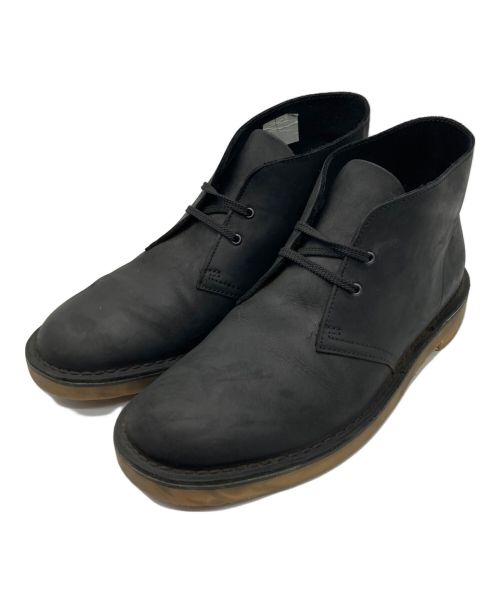 CLARKS（クラークス）CLARKS (クラークス) BUSHACREチャッカーブーツ ブラック サイズ:27.5㎝の古着・服飾アイテム