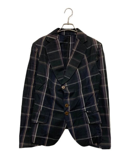 Vivienne Westwood man（ヴィヴィアン ウェストウッド マン）Vivienne Westwood man (ヴィヴィアン ウェストウッド マン) チェックジャケット ブラック サイズ:SIZE44の古着・服飾アイテム