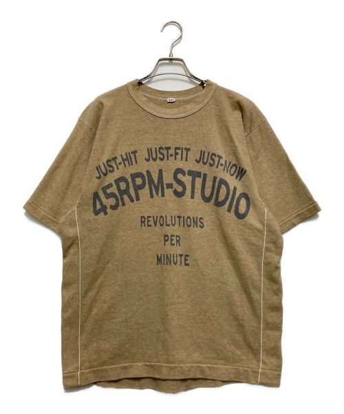 45R（フォーティーファイブアール）45R (フォーティーファイブアール) US厚天竺のTシャツ ベージュ サイズ:SIZE4の古着・服飾アイテム