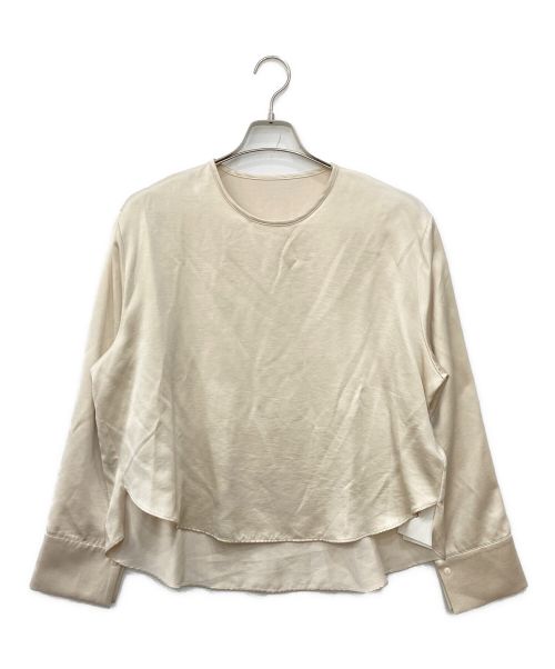 THE STYLE & PLUSHONG（ザ スタイル アンド プッシュホング）THE STYLE & PLUSHONG (ザ スタイル アンド プッシュホング) KEMP SILKY BLOUSE ベージュ サイズ:Sの古着・服飾アイテム