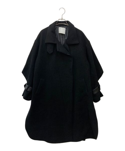 RIM.ARK（リムアーク）RIM.ARK (リムアーク) Cashmere blend poncho CT　カシミヤブレンドポンチョコート ブラック サイズ:SIZE38の古着・服飾アイテム