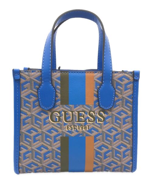 GUESS（ゲス）GUESS (ゲス)  SILVANA MINI TOTE ブルーの古着・服飾アイテム