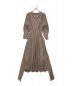 Her lip to（ハーリップトゥ）の古着「Belted Embroidered Cotton Dress」｜ベージュ