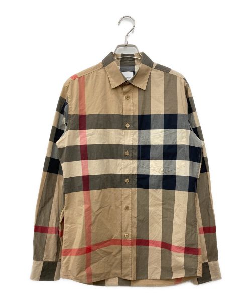 BURBERRY（バーバリー）BURBERRY (バーバリー) 長袖レギュラーカラーシャツ ベージュ サイズ:Sの古着・服飾アイテム