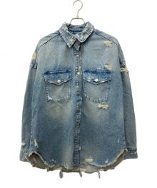 ZARA（ザラ）の古着「ダメージ加工デニムジャケット」｜インディゴ