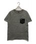 SCHOTT BROS.（ショットブロス）の古着「ONE STAR LEATHER POCKET S/S TEE-」｜グレー