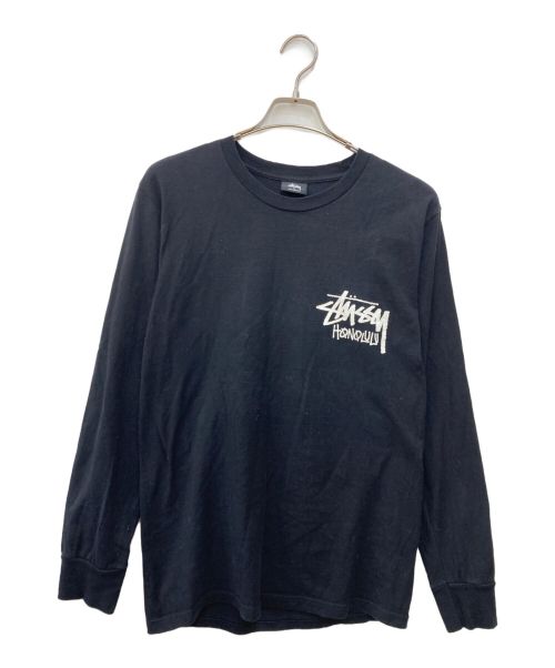 stussy（ステューシー）stussy (ステューシー) ロングスリーブカットソー ブラック サイズ:Sの古着・服飾アイテム