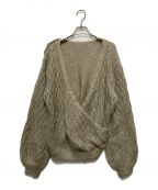 HER LIP TOハーリップトゥ）の古着「Mohair-blend Knit Pullover」｜ベージュ