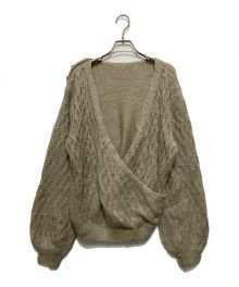 HER LIP TO（ハーリップトゥ）の古着「Mohair-blend Knit Pullover」｜ベージュ