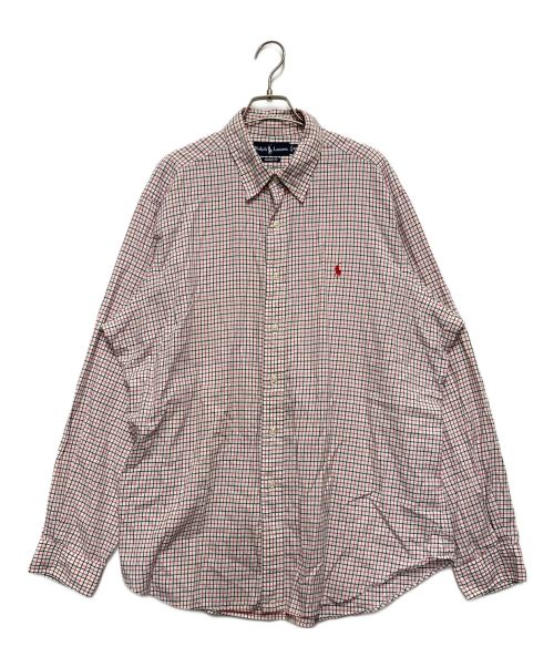 POLO RALPH LAUREN（ポロ・ラルフローレン）POLO RALPH LAUREN (ポロ・ラルフローレン) チェックシャツ ホワイト×レッド サイズ:XLの古着・服飾アイテム