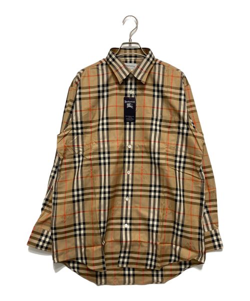 Burberry's（バーバリーズ）Burberry's (バーバリーズ) シャドーホースノバチェックシャツ ブラウン サイズ:LY 未使用品の古着・服飾アイテム