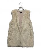 theoryセオリー）の古着「FAKE.FUR.LONG/FURRY.VEST」｜ホワイト