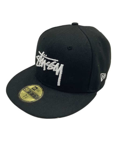 New Era（ニューエラ）New Era (ニューエラ) stussy (ステューシー) キャップ ブラック サイズ:58.7ｃｍの古着・服飾アイテム