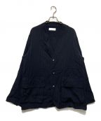 MARKAマーカ）の古着「FIELDMAN JACKET - wool×silk stripe -」｜ブラック