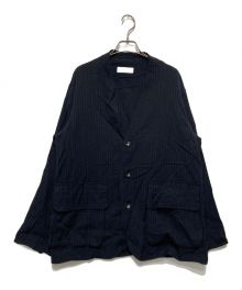 MARKA（マーカ）の古着「FIELDMAN JACKET - wool×silk stripe -」｜ブラック