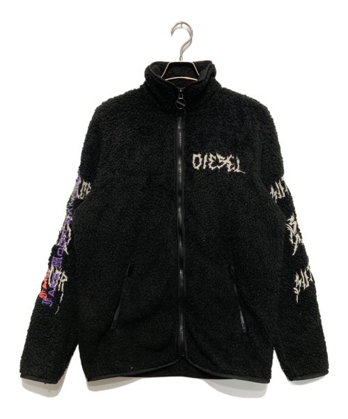 DIESEL（ディーゼル）DIESEL (ディーゼル) フリースジャケット ブラック サイズ:Ⅿの古着・服飾アイテム