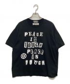 COMME des GARCONSコムデギャルソン）の古着「プリントTシャツ」｜ブラック