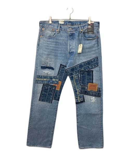 LEVI'S PReMIUM（リーバイスプレミアム）LEVI'S PReMIUM (リーバイスプレミアム) パッチワークデニムパンツ インディゴ サイズ:SIZE 96cm (W38)の古着・服飾アイテム