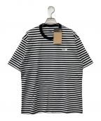 THE NORTH FACEザ ノース フェイス）の古着「S/S Multi Border Tee」｜ブラック×ホワイト