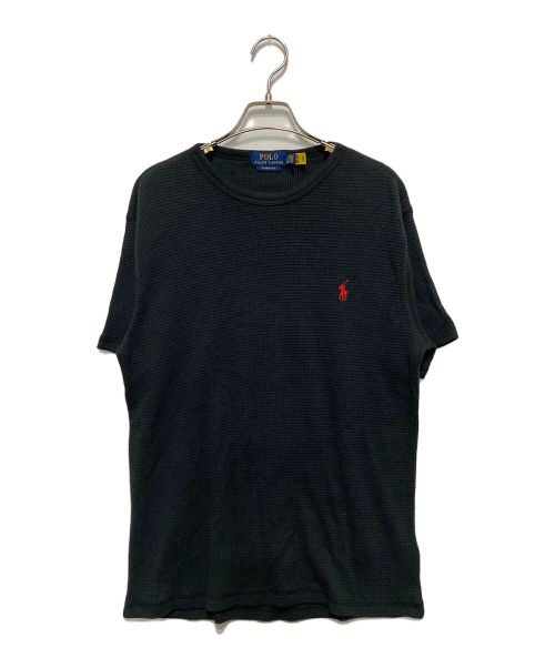 POLO RALPH LAUREN（ポロ・ラルフローレン）POLO RALPH LAUREN (ポロ・ラルフローレン) サーマルカットソー ブラック サイズ:Sの古着・服飾アイテム