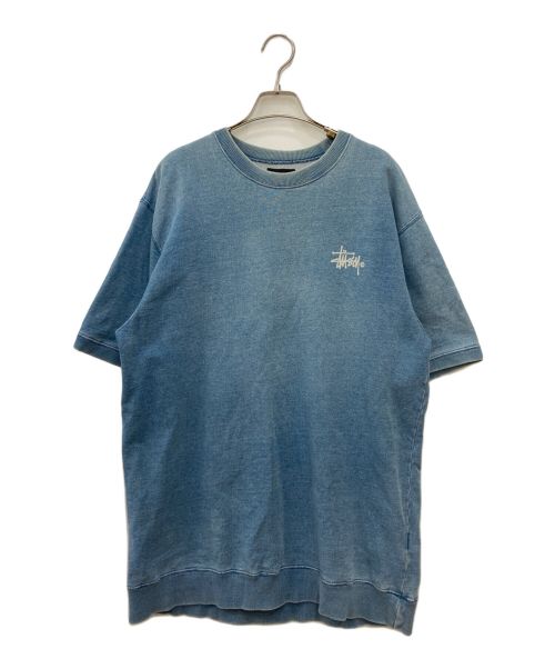 stussy（ステューシー）stussy (ステューシー) S/Sスウェット スカイブルー サイズ:XLの古着・服飾アイテム