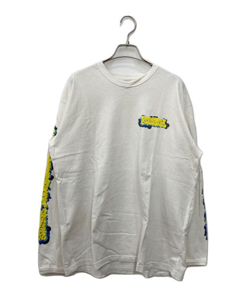 stussy（ステューシー）stussy (ステューシー) 長袖カットソー ホワイト サイズ:XLの古着・服飾アイテム