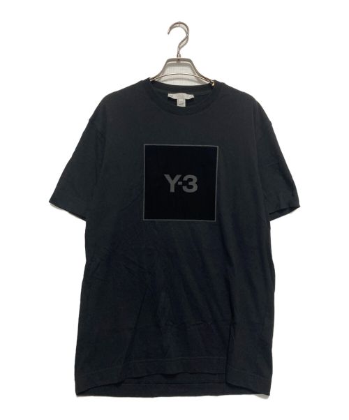 Y-3（ワイスリー）Y-3 (ワイスリー) SQUARE LOGO SHORT SLEEVE TEE ブラック サイズ:Sの古着・服飾アイテム