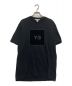 Y-3（ワイスリー）の古着「SQUARE LOGO SHORT SLEEVE TEE」｜ブラック