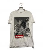 MONCLERモンクレール）の古着「雪山プリントｔシャツ」｜ホワイト