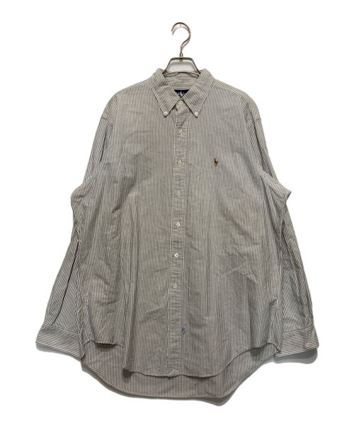 RALPH LAUREN（ラルフローレン）RALPH LAUREN (ラルフローレン) ストライプシャツ グレー サイズ:SIZE17の古着・服飾アイテム