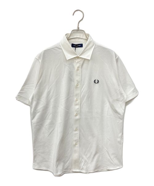 FRED PERRY（フレッドペリー）FRED PERRY (フレッドペリー) 半袖シャツ ホワイト サイズ:Lの古着・服飾アイテム