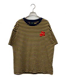 A FEW GOOD KIDS（アフューグッドキッズ）の古着「ボーダーTシャツ」｜ネイビー×イエロー