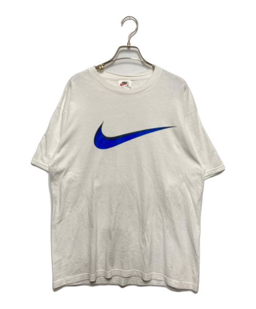 NIKE（ナイキ）NIKE (ナイキ) スウッシュプリントTシャツ ホワイト サイズ:Ⅿの古着・服飾アイテム