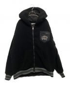 WORLD WIDE YOKOSAWAワールドワイドヨコサワ）の古着「Boa hoodie」｜ブラック