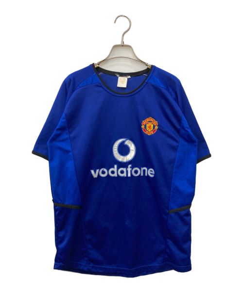 Manchester United（マンチェスターユナイテッド）Manchester United (マンチェスターユナイテッド) ゲームシャツ ブルー サイズ:Lの古着・服飾アイテム