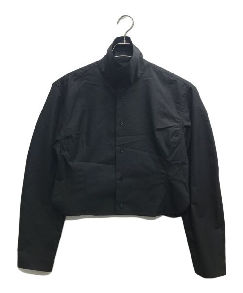 LOEFF（ロエフ）LOEFF (ロエフ) スタンドネックコルセットシャツ ブラック サイズ:1の古着・服飾アイテム