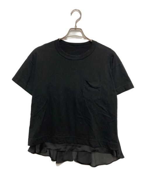 sacai（サカイ）sacai (サカイ) レイヤードTシャツ ブラック サイズ:SIZE1の古着・服飾アイテム