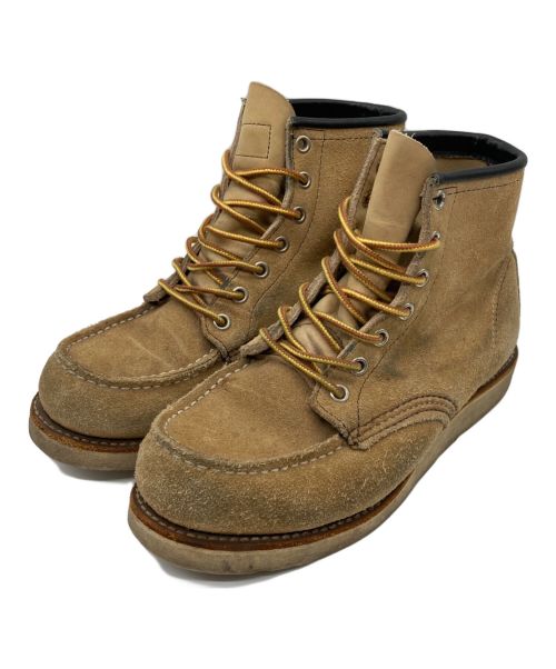 RED WING（レッドウィング）RED WING (レッドウィング) クラシックモックトゥブーツ ベージュ サイズ:24.5㎝の古着・服飾アイテム