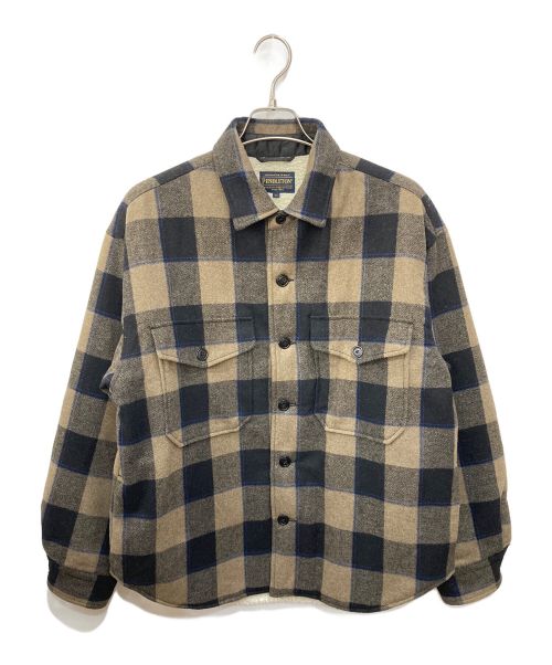 PENDLETON（ペンドルトン）PENDLETON (ペンドルトン) シャツジャケット ベージュ サイズ:Lの古着・服飾アイテム