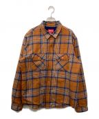 SUPREMEシュプリーム）の古着「Pile Lined Plaid Flannel」｜ブラウン