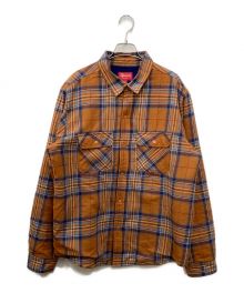 SUPREME（シュプリーム）の古着「Pile Lined Plaid Flannel」｜ブラウン