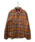 Supreme（シュプリーム）の古着「Pile Lined Plaid Flannel」｜ブラウン