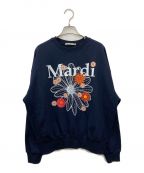 Mardi Mercrediマルディメクルディ）の古着「SWEATSHIRT FLOWERMARDI BLOSSOM」｜ネイビー