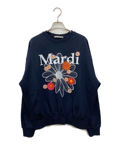 Mardi Mercredi（マルディメクルディ）MARDI MERCREDI (マルディメクルディ) SWEATSHIRT FLOWERMARDI BLOSSOM ネイビー サイズ:Freeの古着・服飾アイテム