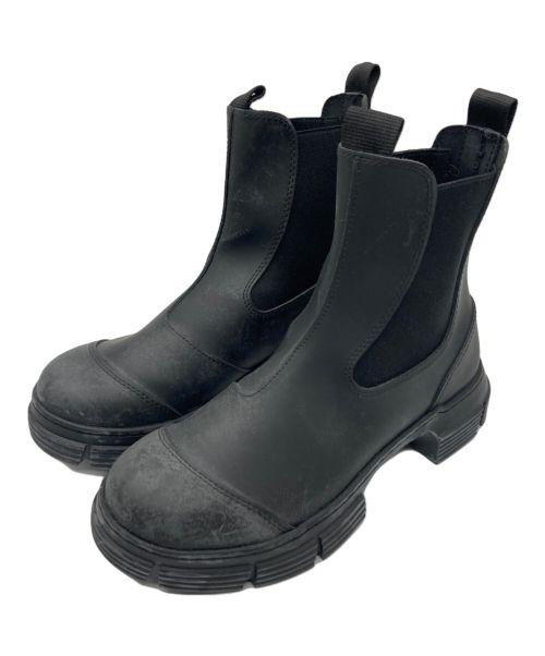 GANNI（ガニー）Ganni (ガニー) Recycled Rubber City Boot ブラック サイズ:23.5㎝の古着・服飾アイテム