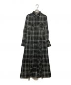 HER LIP TOハーリップトゥ）の古着「Pleats Long Dress」｜ブラック