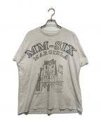 MM6 Maison Margielaエムエムシックス メゾンマルジェラ）の古着「プリントTシャツ」｜ホワイト