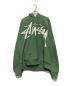 stussy（ステューシー）の古着「Big Stock Hooded Sweat」｜グリーン